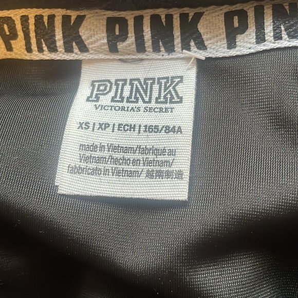 Pink Victoria's Secret Velvet Hoodie - Black , XS (Fits Small - Picture 9 of 15